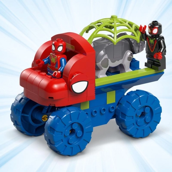 Záchranná mise týmu Spidey na dinosauřích kolech