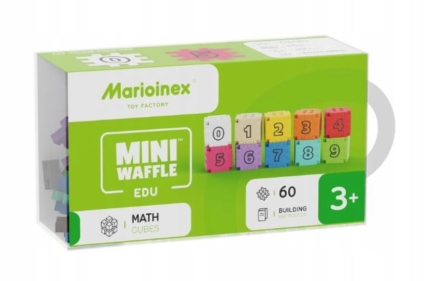 Mini Waffle Edu - Matematické kostky 60 kusů