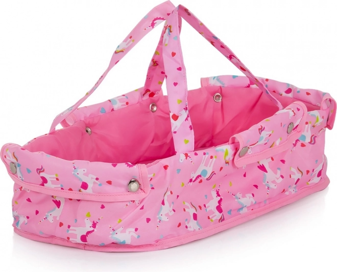 CHIPOLINO Hluboký kočárek pro panenky Dora – jednorožci