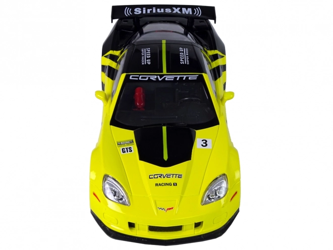 Rychlostní auto R/C 1:18 Corvette C6.R žluté