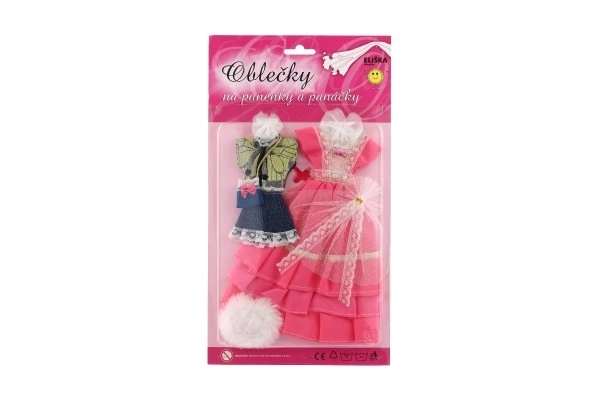 Oblečky pro panenky s doplňky - 2 kusy