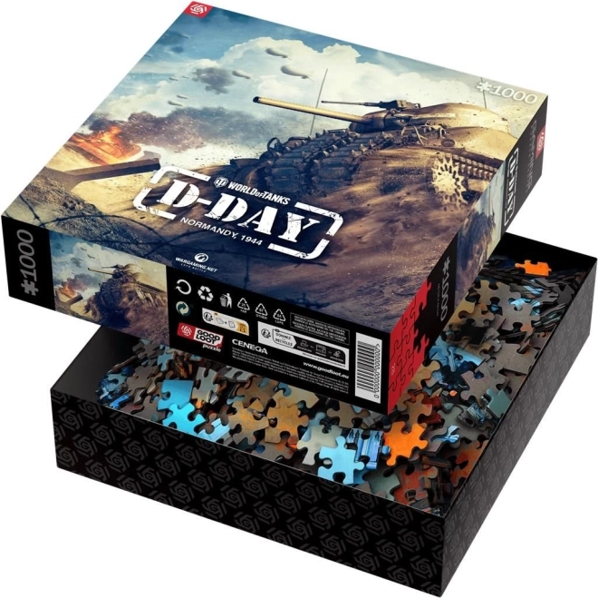 Puzzle World of Tanks: D-Day 1000 dílků