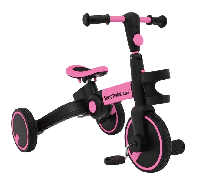 Dětské odrážedlo Happy Bike 3v1 – Růžové