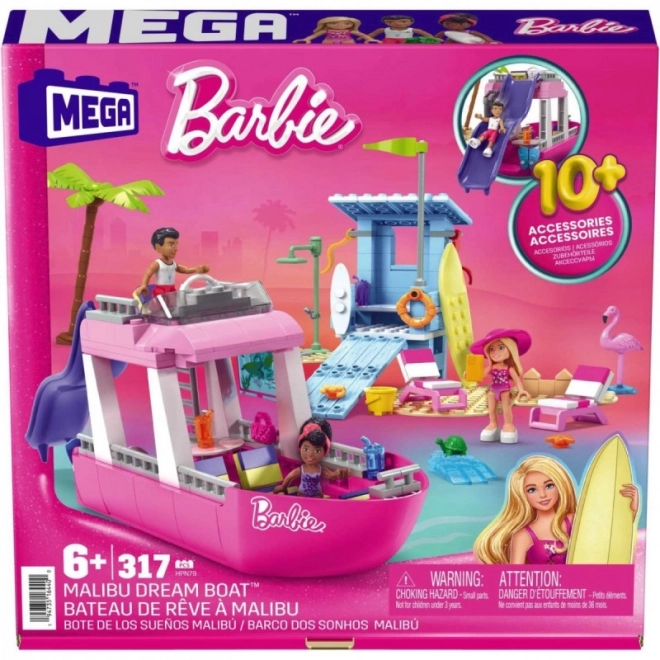 Mega construx Barbie Malibu loď snů