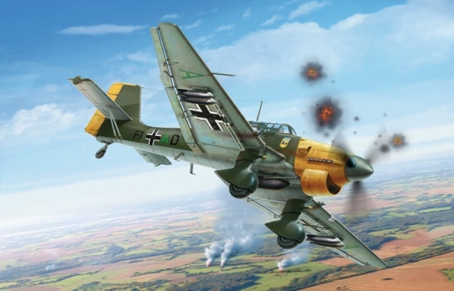 Model letadla Junkers JU-87 B Stuka Bitva o Británii