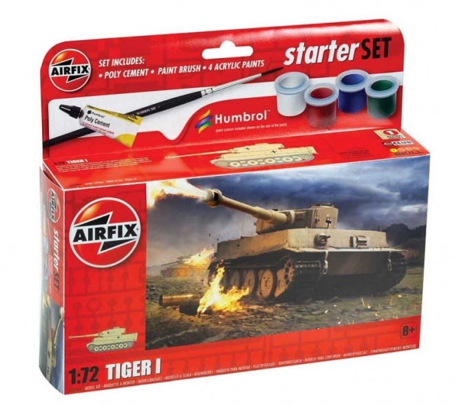 Plastikový model Tiger I v malém setu