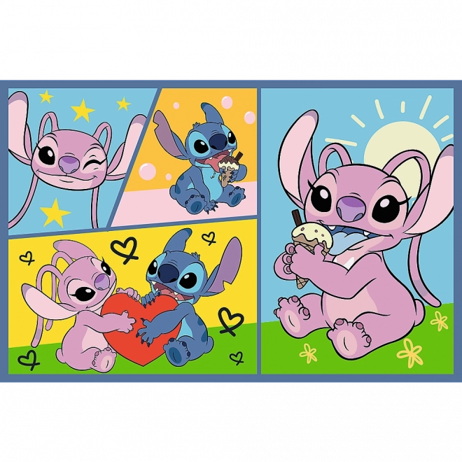 Puzzle 2x70 - Disney Lilo a Stich - Bez nudy se Stitchem