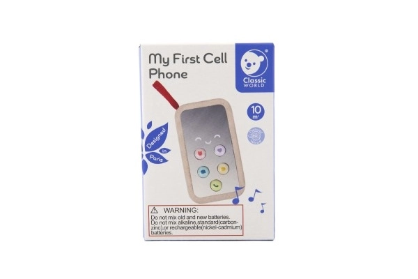 Klasický Svět Dřevěný Můj První Mobilní Telefon