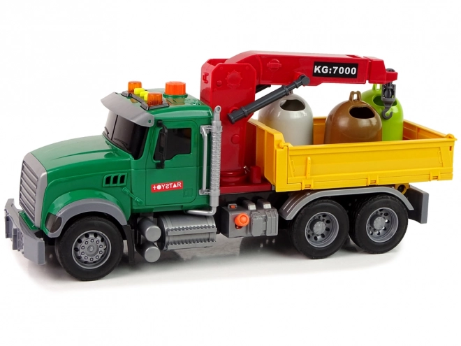 Truck Auto Crane Transport Odpadkový koš Zvuk