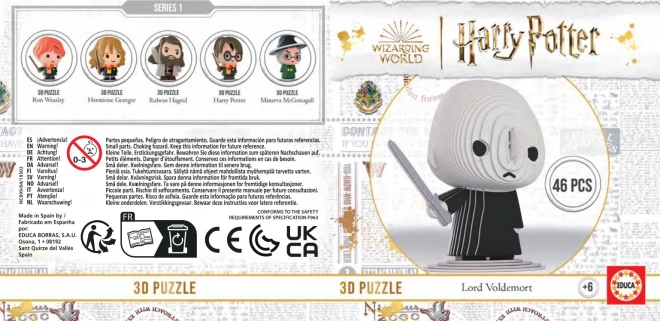 EDUCA 3D puzzle Harry Potter: Lord Voldemort 46 dílků
