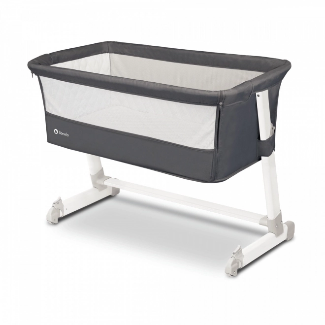 LIONELO Postýlka Theo 3v1 Dark Grey