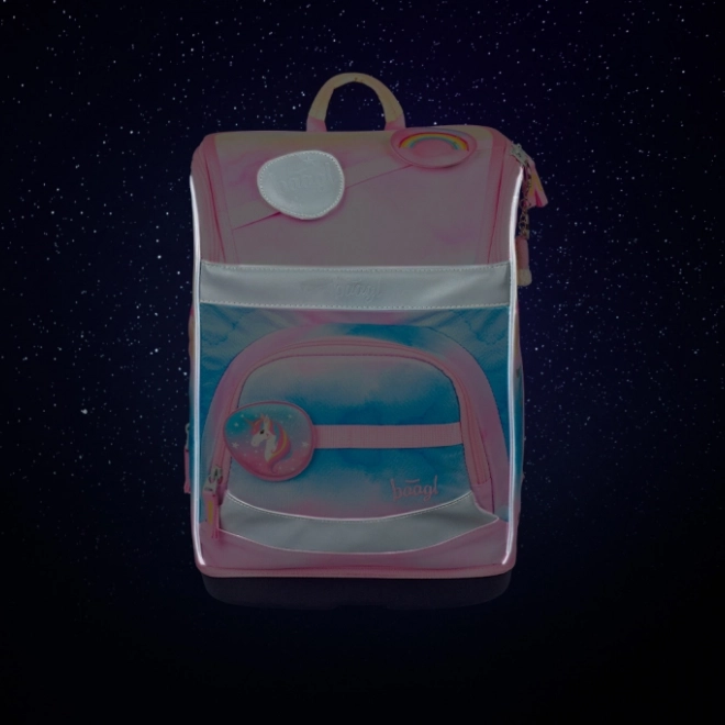 Školní aktovka Zippy Plus Rainbow Unicorn