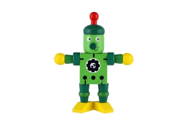 Robot dřevo 12cm od 18 měsíců - 1 kus