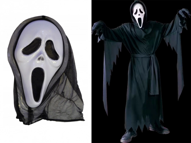 Děsivá maska na halloween
