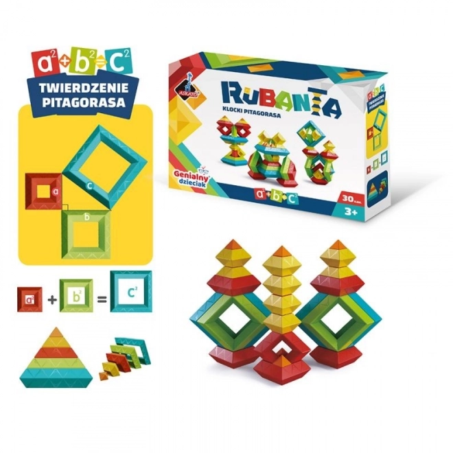 Kostky Pythagoras Rubanta 30 dílků