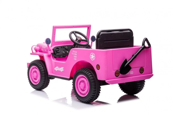 Růžové 4x4 dětské auto na baterii