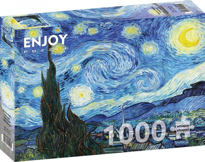 Puzzle Hvězdná noc od Vincenta van Gogha 1000 dílků