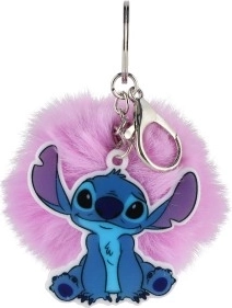 Přívěsek na klíče Stitch s bambulí