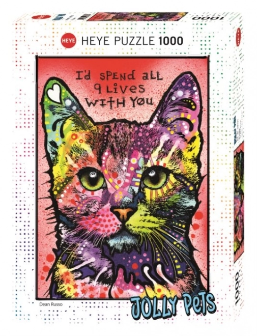 Puzzle Heye Jolly Pets: Devět životů 1000 dílků