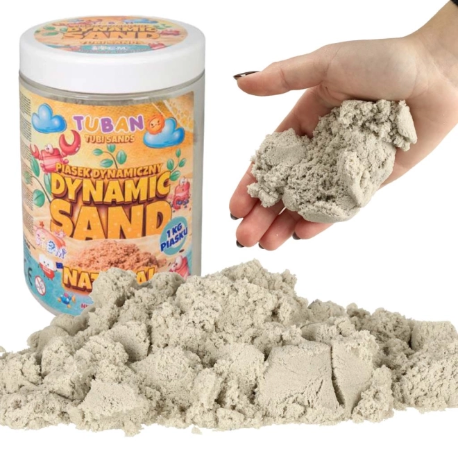 Dynamický písek Tuban 1 kg – Přírodní