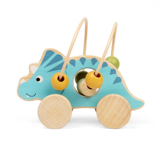 Triceratops s korálkovým labyrintem na kolečkách