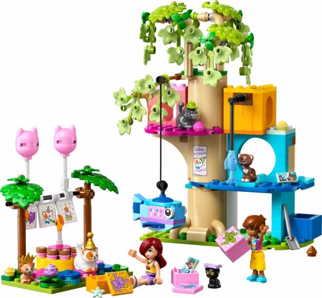 Lego Friends Kočičí narozeninová oslava a dům na stromě