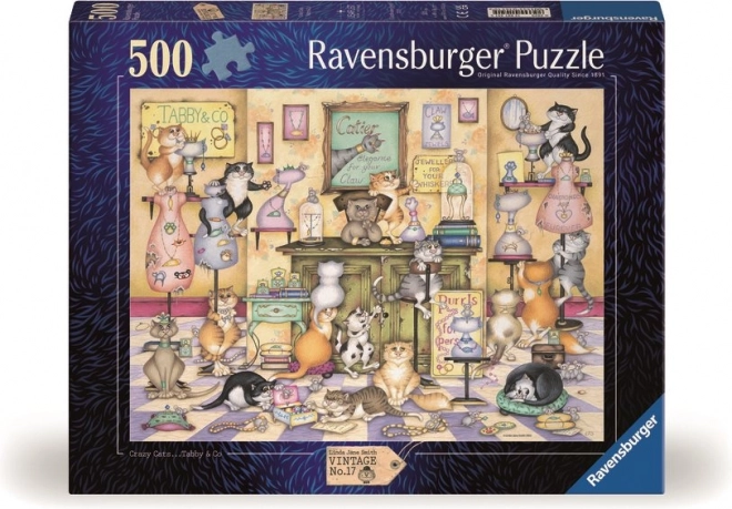 Puzzle Hrátky rozdováděných koček