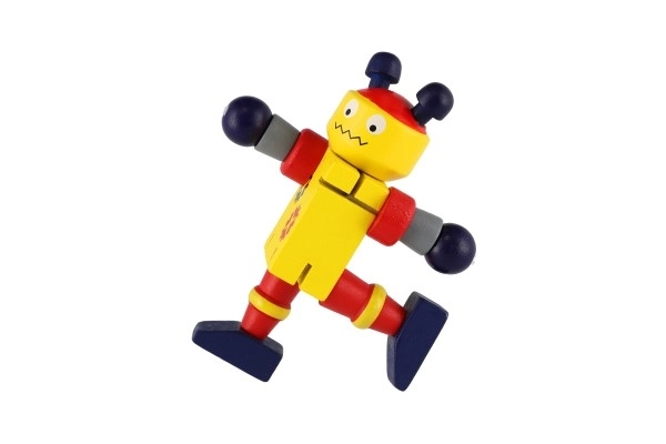 Robot dřevo 12cm od 18 měsíců - 1 kus