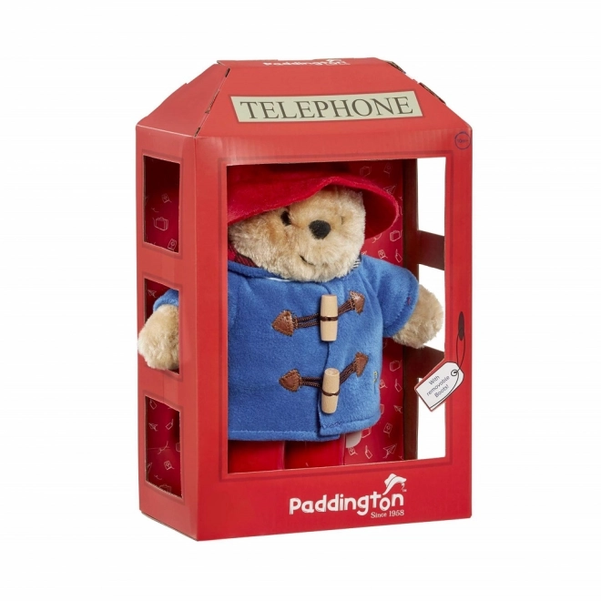 Rainbow plyšový medvídek Paddington v telefonní budce