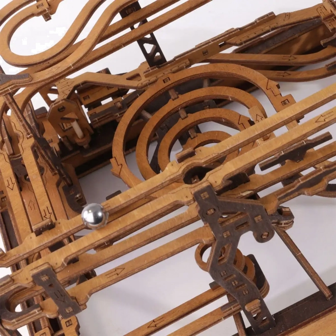 Dřevěná kuličková dráha 3D puzzle