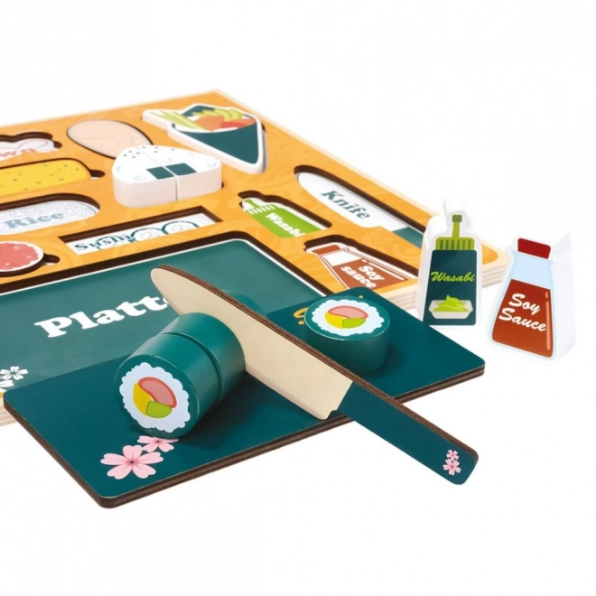 Dřevěné 3D puzzle Sushi bar od Bino