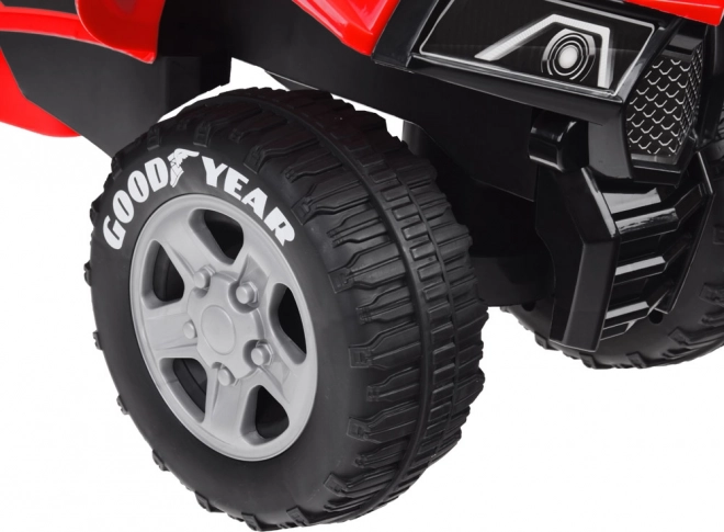 Dětská čtyřkolka Goodyear s hudbou a světlem – Červená