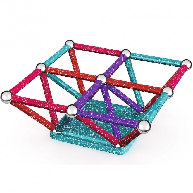 Magnetická stavebnice GEOMAG Glitter 60 dílků