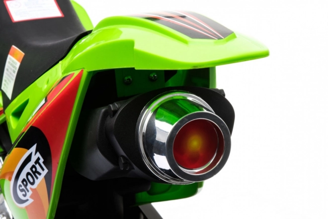 Dětské kolo Cross Battery vehicle Green + Assist wheels + LED sounds