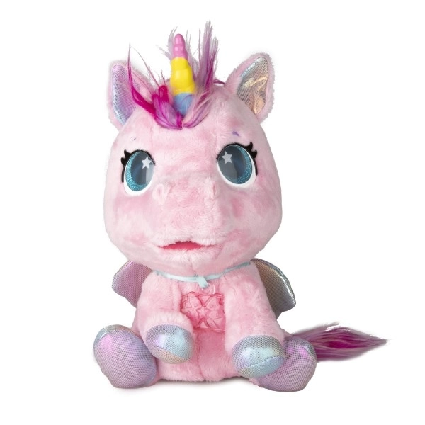 Interaktivní jednorožec Club Petz My Baby Unicorn růžový – Modrý