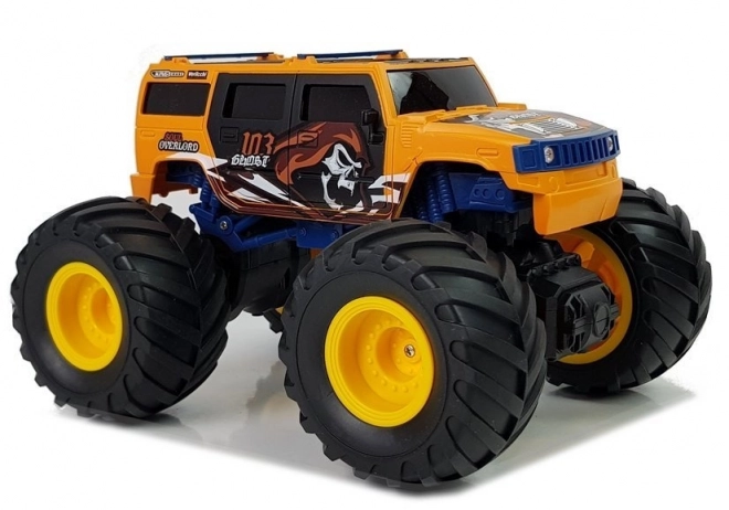 Terénní auto s velkými koly Bigfoot na dálkové ovládání 2.4G 1:18 žluté