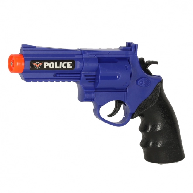 Policejní hrací sada s pistolí, karabin, maskou a pouty