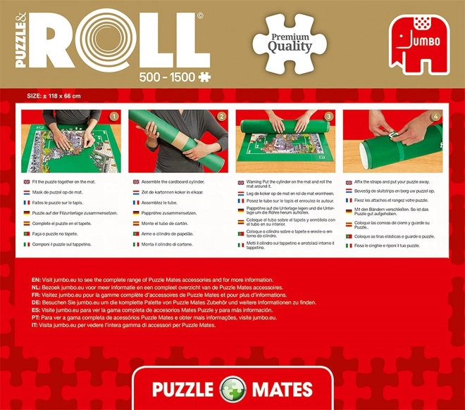 JUMBO Rolovací podložka na puzzle 500-1500 dílků (118x66cm)