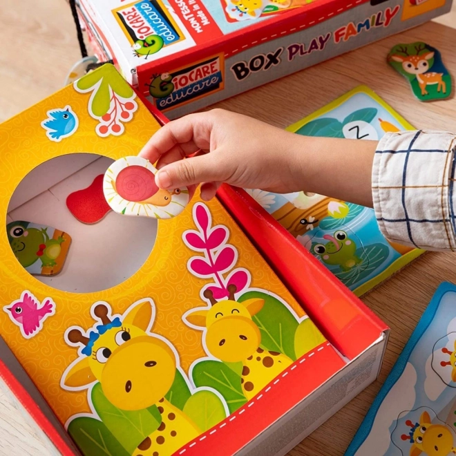 MONTESSORI BABY BOX PLAY FAMILY - Vkládačka mláďátka