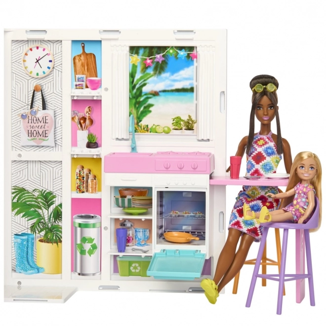 Sada útulného domečku pro panenku Barbie