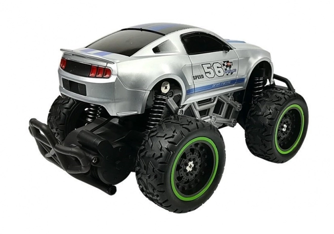 Dálkově ovládané R/C 6,5 km/h s vysokými koly – stříbrné