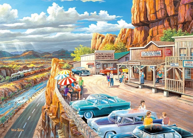 RAVENSBURGER Puzzle Zastávka na vyhlídce XXL 500 dílků