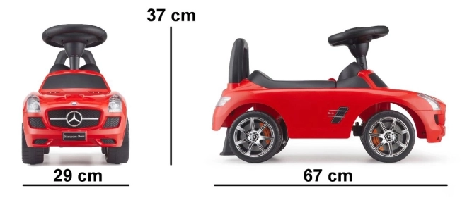 Dětské odrážedlo Mercedes-Benz SLS AMG červená