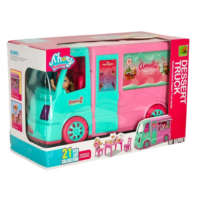 Kamper pro panenky s food truckem