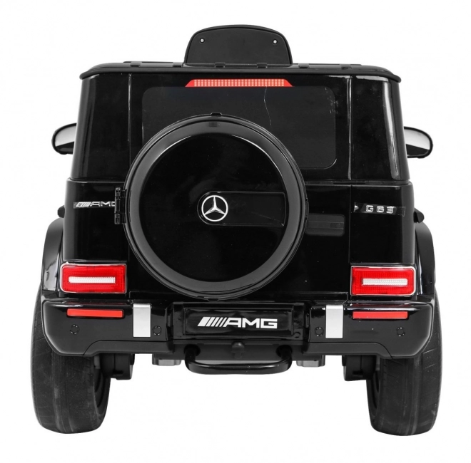 Mercedes AMG G63 pro děti Lak černá + dálkové ovládání + MP3 LED + pomalý start + EVA + pásy