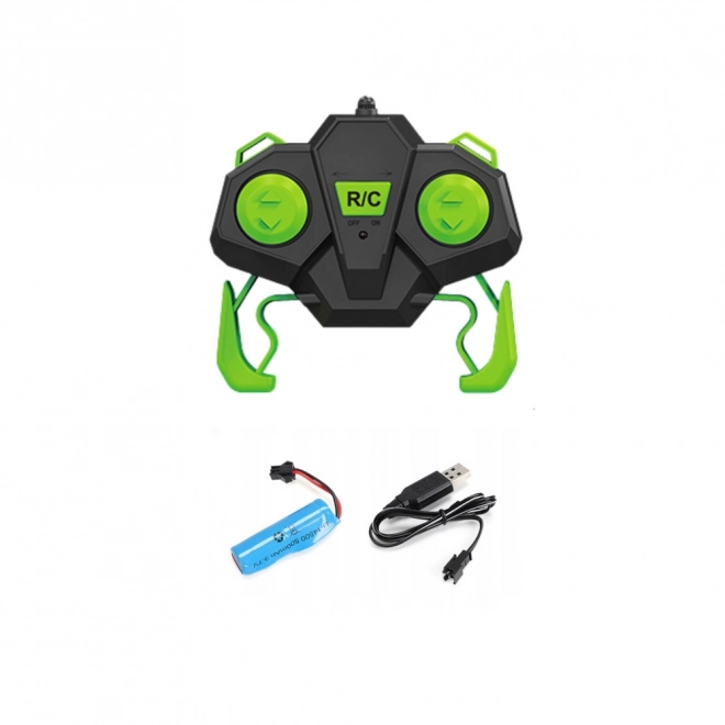 Zelené RC kaskadérské auto 360°
