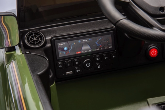 Elektrický vůz Toyota Land Cruiser Prado zelený