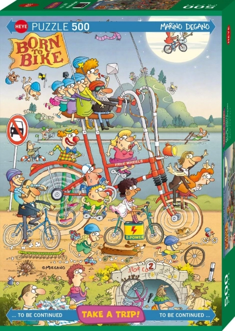 Puzzle HEYE Na výletě od Marino Degano 500 dílků