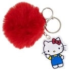Klíčenka s chlupatou bambulkou Hello Kitty