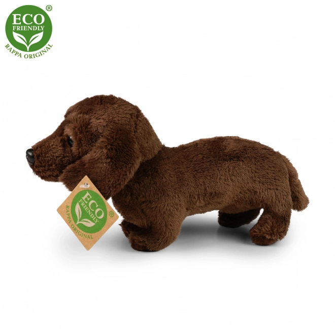 Plyšový pes jezevčík stojící 2dr. 19 cm ECO-FRIENDLY